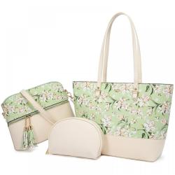 Factory top sale LOVEVOOK custom famous designer brands 3pc ladies handbags sets large tote hand bags women handbags and purse