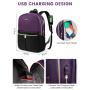 Factory wholesale LOVEVOOK large hiking backpack school bags for women waterproof 15.6 17in custom work travel laptop backpack