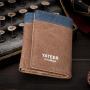 ZR203 Denim Canvas Retro Student Men's Wallet Short Threefold Wallet Men's Change Card Bag Spot Wholesale