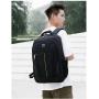 Large Capacity Men's Black Oxford Laptop Backpack Casual and Waterproof with USB for Business Travel Bag Factory Custom LOGO