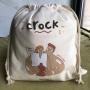 Small Gift Drawstring Canvas Bags With Logo Custom Packaging Bag Canvas Drawstring Bag