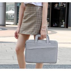 HR073 Unisex Notebook Waterproof Laptop Bag Polyester Lightweight Fashionable Tablets Handbag Business Laptop Trolley Briefcase