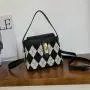 2024 New diamond pattern bucket bag Europe and the United States retro single shoulder cross bag fashion casual handbags