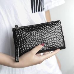 Manufacturer hot sale women's clutch bags leather wallet cheap phone purse with zipper wallets for women wholesale