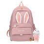 ZR841 Rabbit Girls Schoolbag New Fashion Nylon Waterproof Backpack High Quality Schoolbag Travel Student Zipper Laptop Bag