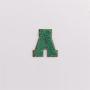 Keymay Custom A-Z 26 Christmas Green Varsity Letter Self Adhesive Patches Embroidery Chenille Patches Custom Christmas Letters