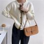 Wholesale Women's Handbags Fashion Solid Color Ladies Shoulder Bag Elegant Temperament Faux Suede Rectangular Women's Hand Bags