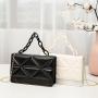Women Bags 2024 new Ladies Korean style cosmetic chain women's shoulder bags pu fashion embroidery women's messenger bags