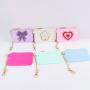 Keymay RTS Stock Fast Shipping Lightweight Waterproof Personalized Patches Nylon Wallet Card Holder Keychain Coin Purse Wallet