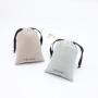 High End Soft Luxury  Flannel Gift Cosmetic Dust Packaging Jewelry Drawstring Velvet Pouch Bag