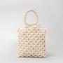 Wooden bead handmade woven women's bag with niche design handbag