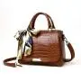 2024 Crocodile Purses And Handbags For Ladies Bags Women Handbags With Fashion Scarf Design