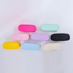 8 Color Kids Children Stationery Organizer Storage Stand Up Pouch Waterproof Nylon Zipper Pencil PouchSchool Pencil Bag