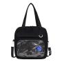 Cute Female Girl Student Pain Transparent Bag Japanese College Style Casual Bag Shoulder Crossbody Bag Handbag
