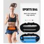 Custom Gym Square Fanny Pack Safty Reflective Cycling Phone Case Running Belt with water Pocket Sport Waist Bag For Women Men