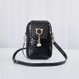 Gelory 2024 Mobile Phone Bag Braided Pearl Tassel Cover Style Women's Handbag Single Shoulder Bag