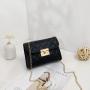 2024 Ladies Fashionable Embroidered Small Square Bag Portable with Single Strap Wholesale Foreign Trade Chain Bag for Women