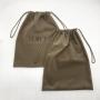 Custom Screen Emboss Printed Velvet Shoe Gift Drawstring Pouch Super Soft Shoe Dust Packaging Pouch Bag
