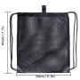 Gelory Customized Promotional Mesh Drawstring Bag Backpack Clothes Shoe Travel Bag Beach Backpack Bag