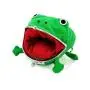 Cartoon Children Plush Frog Money Bags Stuffed Plush Frog Coin Wallets Children Money Purses Women PU Leather Wallet 1pc/opp Bag