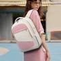 LOVEVOOK wholesale College office Computer unisex bag with USB Waterproof large 15.6 17in laptop travel backpacks for women men