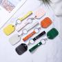 Multi Color & Shaped Optional Key Chain Embossed Crocodile Pattern Leather Elevator Door Key For Access Control