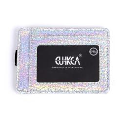 ZHF080 Cross-border Korean Laser Sequin PU Leather Women's Wallet Creative Elastic Band Card Bag Card Holder