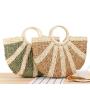 ZR779 Beach Bag Handbag Fashion Handmade Half-Round Rattan Woven Straw Summer Women Messenger Crossbody Bag Girls Lady Straw Bag