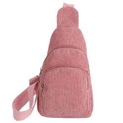 KBW432 Women Corduroy Waist Bag 2023 New Casual Lightweight Shoulder Bag High Quality Simple Crossbody Chest Bag For Lady