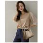 XL016 New Fashion Korean Patten Crossbody Bag For Women Shoulder Bag Female Women Bags Luxury PU Leather Bucket Handbag