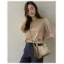 XL016 New Fashion Korean Patten Crossbody Bag For Women Shoulder Bag Female Women Bags Luxury PU Leather Bucket Handbag