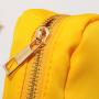Stock RTS S M L XL Bright Yellow Quality Travel Waterproof Toiletry Organizer Portable Pencil Case For Girls Nylon Pouch Zipper