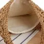2024 New summer style women's straw shoulder bag hollow simple tote bag seaside beach large capacity bag for women