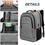 Custom Luxury Cheap 17 Inch Laptop Computer Charging Canvas Leisure Backpack Bag With Usb Charging Port