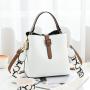 2024 bags for women Fashion Bucket Bag Wide Single Shoulder Strap Large Capacity Portable Small Bag Chain Ladies Slung Shoulder