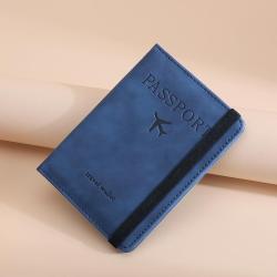Wholesale RFID Travel Leather Wallet For Men Credit Card Cover Boarding Passes Notes Travel Document Organizer Passport Holder