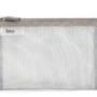 Fashion Nylon Silver Mesh Makeup Bag Ladies Cosmetic Bag Womens Travel Toiletry Pouch