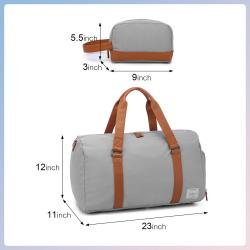 2022 Waterproof Lightweight Weekender Bag with Shoes Compartment Toiletry Bag Large 2022 Travel Duffel Bag for Women Men