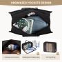LOVEVOOK wholesale custom logo 4pc Hospital Bag with Laptop Compartment Weekender gym bags for women Travel Duffel Toiletry Bags