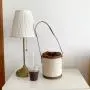 2024 New Design Simple Canvas  Bucket Bag Ladies Hand Shoulder Bag Coffee Brown Black Bucket Bag For Ladies