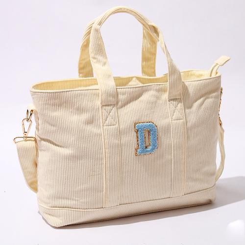 Outdoor Travel Corduroy Large Capacity Tote Handbag Custom Designer Sports Gym Womens Bags Handbag