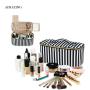 360 Dergree Rotating Organizer Makeup Storage Box With Mirror Portable Travel Makeup Beauty Bag Custom Leather Cosmetic Case