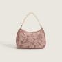 2024 Custom Lovely Bow Flowers Wrinkle Bags Handbag For Women With Removable Pearl Handle