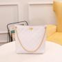 Gelory Customized 2024 Trendy Handbags High Quality PU Leather Women's Bucket Tote Bags Chain Shoulder Bags