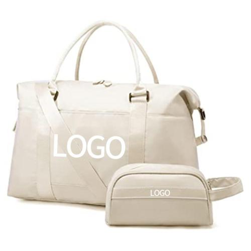 Custom  Foldable Carry On Tote Overnight Weekender Bag with Toiletry Bag Travel Gym Duffel Bag for Women