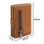 Custom Logo Zipper Coin Pocket Aluminum Minimalist Wallets for Men Pop Up Card Holder