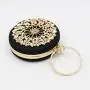 New fashion metal round clutch bags banquet party woman handbags box clutch evening bag flower purses for ladies pochette femme