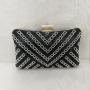 New Arrival Bridal Wedding Elegant Wholesale Fancy Colorful Rhinestones Clutch Bag Pearl Handbag Rhinestones Bags pochette femme