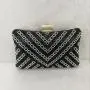 New Arrival Bridal Wedding Elegant Wholesale Fancy Colorful Rhinestones Clutch Bag Pearl Handbag Rhinestones Bags pochette femme