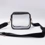 Keymay 2023 Fashion Women Clear Stadium Bag  Wholesale Custom Travel Messenger Bag with Pvc Clear Crossbody Bag Transparent